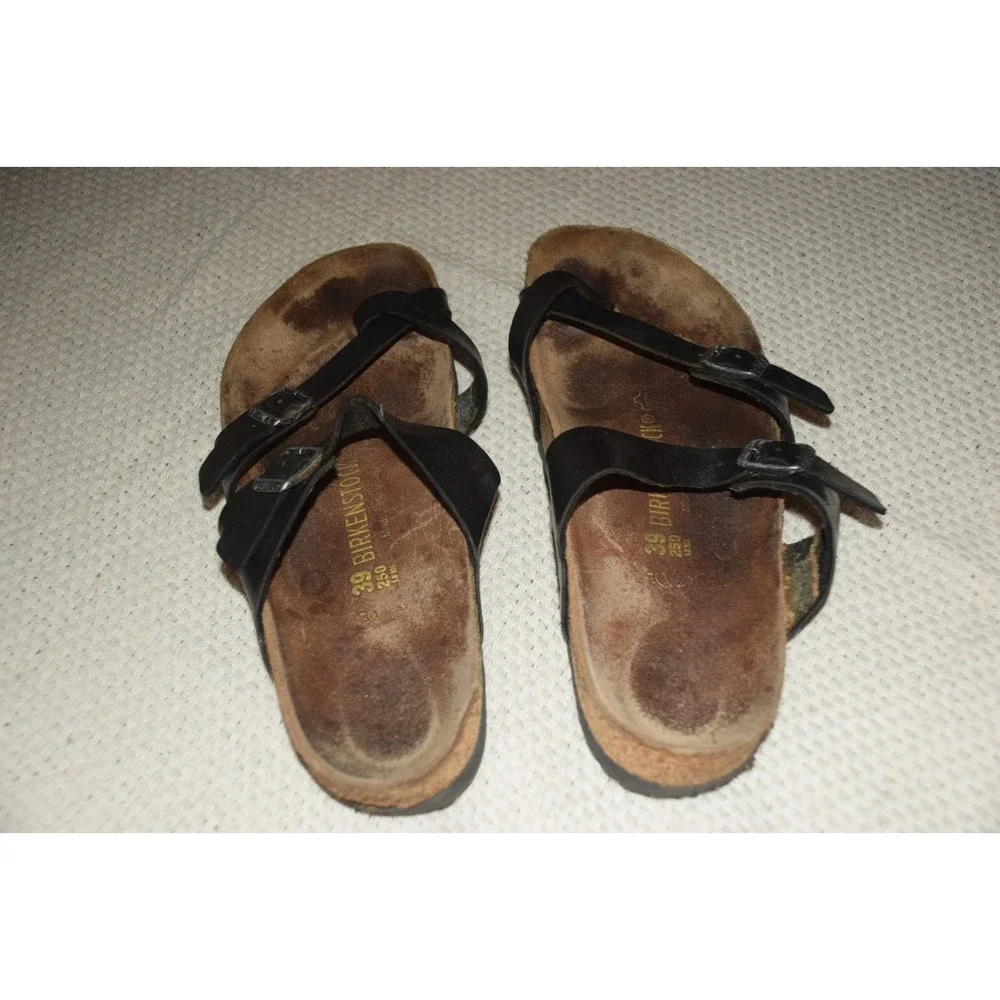 Birkenstock Women's Mayari Birkenstock Sandals Matte Black Gladiator - Picture 3 of 3